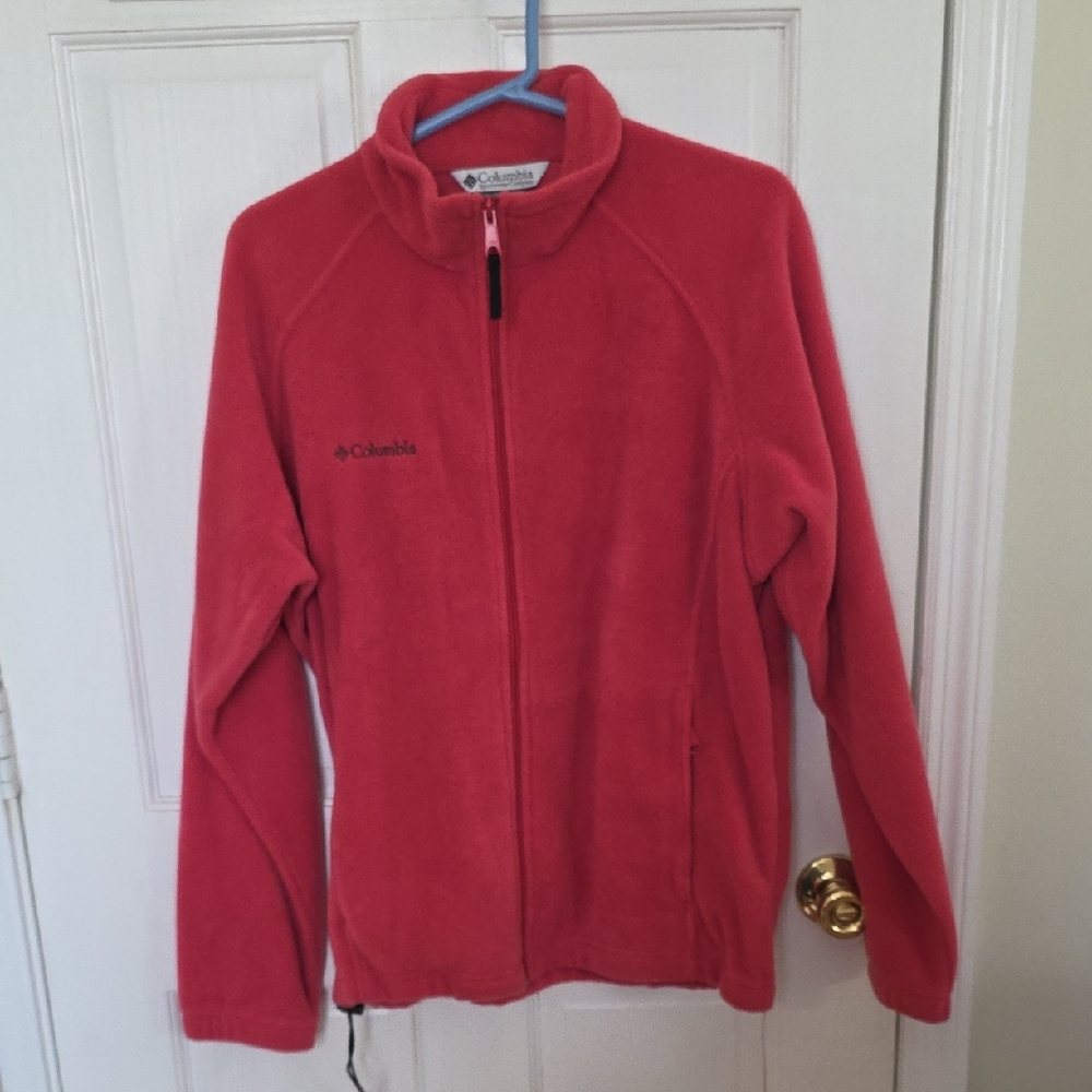 Columbia Vibrant Red Fleece Jacket
